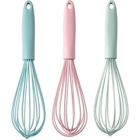 Resim Pearl Shop Home Büyük Boy Silikon Çırma Teli,silikon Çırpıcı,yumurta,ayran ve Pasta Için Çırpma Teli (2) 