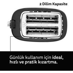 Resim Morphy Richards - Hive Siyah 2 Bölme/2 Dilim Ekmek Kızartma Makinesi 