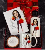 Resim Ejoya Kişiye Özel Karikatür Tasarım Hediye Paketi 96720 