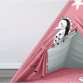 Resim instababyrooms Çocuk Oyun Çadırı Deniz Unicornu Dijital Baskılı 