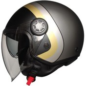 Resim ebakbak Motosiklet Yarım Kask Camlı Ce Onaylı Güneş Vizörlü Motor Kaskı Moon 
