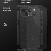 Resim For Apple for iphone 13 Serisi Yıldızlı Gökyüzü ve Karbon Fiber Dokulu Parlak Arka Kapak, Gelişmiş Kombo Paketi, Termoplastik Poliüretan, Çizilmez, Su Geçirmez, Ter Geçirmez, Şeffaf Koruyucu Film for iphone 13, 13 Mini, 13 Pro, 13 Pro Max için 