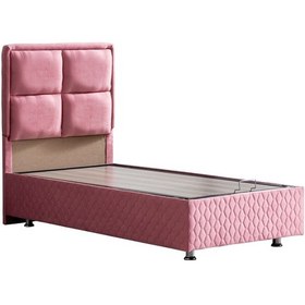 Resim Setaymobilya Baza, Grand Tek Kişilik Pembe Baza + Başlık Seti 