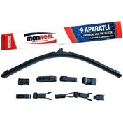 Resim Monreal Araç Oto Silecek Süpürgesi Muz Tipi 9 Aparatlı Universal 700 Mm- Tüm Araçlara Uyumlu 