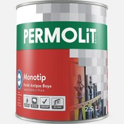 Resim Permolit 2,5 L Monotip Antipas Parlak Metalik Gümüş Gri 