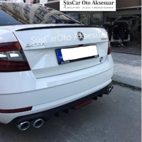 Resim Skoda Octavia Bagaj Üstü Spoiler Bagaj Çıtası Piano Black 