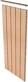 Resim bangu Dekoratif Ahşap Duvar Paneli (45 X 105 Cm) Boyanabilir 10 Mm Ham Mdf Duvar Paneli 