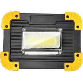 Resim 750 Lümen Powerbank Şarjlı Işıldak Wt-330 Açık Gri 