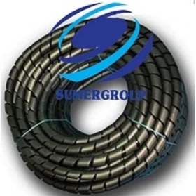 Resim SUMERGROUP Helezonik Pano Kablo Toplama Spirali No: 3 - 11 Mm Rulo Siyah 100 Mt 