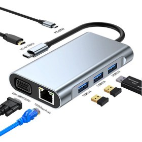 Resim Alleon 7in1 USB 3.0 + HDMI + RJ45 + Type-C HUB Adaptör Çevirici D 