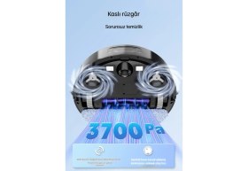 Resim Tekoo Akıllı Süpürge Robotu 3700PA Emiş Güçlü, Süpürme-Silme, Otomatik Şarj, Uygulama Kontrol 