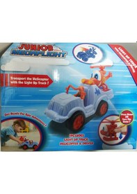 Resim Dragon-i Toys Junior Megaflight Kırmızı Helikopter ve Kamyon D169 