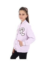 Resim Toontoy Kız Çocuk Baskılı Kolej Hırka Açık Lila 