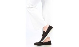 Resim Bestello Bağcıksız Püskül Detaylı Kauçuk Taban Hakiki Deri Loafer 343-166-034 Kadın Ayakkabı 