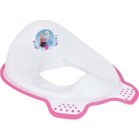 Resim Porsima Çocuk Tuvalet Klozet Adaptörü Wc Eğitimi Lazımlık Aparat Beyaz - Pembe 