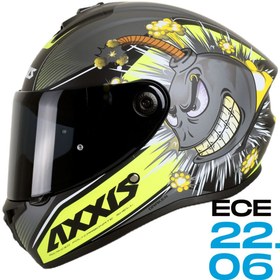 Resim Axxis DRAKEN S BOMBS A2 MAT GRAY KAPALI KASK 