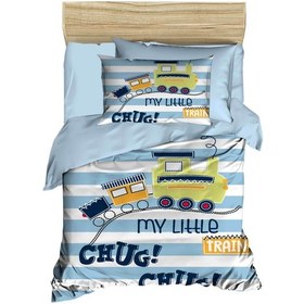Resim Dijital Baskılı 3d Pamuklu Yenidoğan Bebek Nevresim Takımı My Little Train 