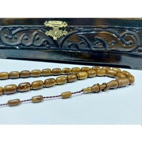 Resim Sadullah Usta Eseri Kapsül Kesimtek Halkalı İmame Doğal Kuka Tesbih... Ölçü : 8 X 12 Kahverengi 