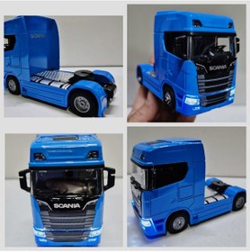 Resim Scania Kafa Oyuncak Tır V8 R730 Taşıyıcı Scania Kupa 
