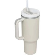 Resim Shun Shop Vakum Çift Katmanlı Paslanmaz Çelik Kupa - Krem (Yurt Dışından) 