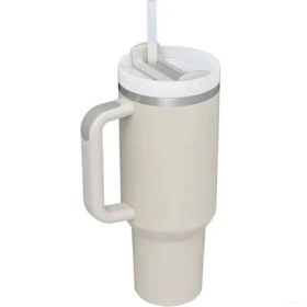 Resim Shun Shop Vakum Çift Katmanlı Paslanmaz Çelik Kupa - Krem (Yurt Dışından) 