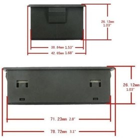 Resim VAC8810F 8-120V 100A Voltmetre Ampermetre - Batarya Kapasite Yöne 