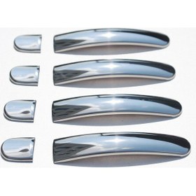 Resim Volkswagen Tiguan Krom Kapı Kolu Tk 2007-2015 Paslanmaz Çelik N11.773 