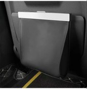 Resim Xuweiwei Siyah Dayanıklı Manyetik Araç Koltuğu Düzenleyici Saklama Cepleri Çöp Torbası Tutucu 