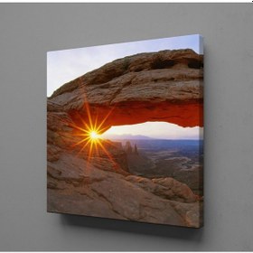 Resim Kaya Arasında Güneş Kanvas Tablo 