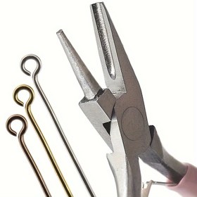Resim 11.43 cm şekillendirme pense, yarım yuvarlak çukur pense, tel sarma pense, mini hassas pense, tel bükme aracı pense, mücevher pense. DIY mücevher yapımı için, el tel sarma aracı 