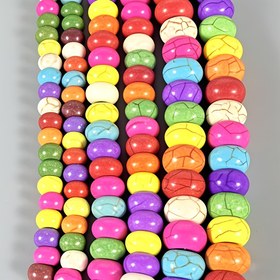 Resim 88/75/62 adet 4*6/5*8/6*10Mm Renkli Turkuaz Abaküs Şekli Pürüzsüz Boncuklar DIY El Yapımı El Sanatları Kolye Bilezik Yapımı Yüksek Kaliteli Aksesuarlar Boncuklar ve Boncuk Assortmentleri 