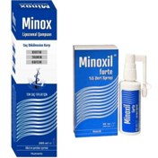 Resim Minox Saç Dökülmesine Karşı Lipozomal Şampuan 300 ml Ve Minoxil Forte %5 60 ml Paket Deri Bakım Spreyi 