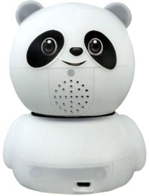 Resim pazariz Panda Görünümlü 360° 1080p Ip Güvenlik Kamerası Gece Görüşlü Bebek Bakıcı Ip Wifi Kamerası 