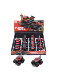 Resim 779-69a Duble Sürtmeli Metal Dıecast İtfaiye Renkli 