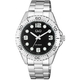 Resim Q&q Q07a-001py Erkek Kol Saati Metalik Gri 