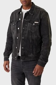 Resim Calvin Klein Pamuklu Regular Fit Klasik Yaka Kot Ceket LV04RE765G2U4 Erkek KOT CEKET LV04RE765G 2U4 