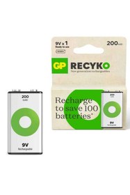 Resim GP Batteries GP Recyko 9 V 200 mAh Şarjlı Pil 