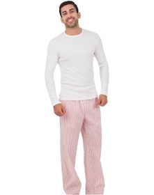 Resim The Don Thedon Beyaz Renk Ribana Erkek Pijama Takımı (105924654) 