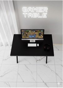 Resim modülare Profesyonel Oyuncu Masası Siyah Bilgisayar Çalışma Masası 120 Cm Gamer Table 