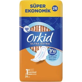 Resim ORKİD ULTRA EXTRA HİJYENİK PED BOY 1 NORMAL 26 ADET 