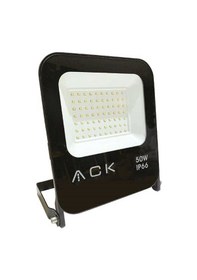 Resim Ack Siyah Kasa 50W 6500K Beyaz Led Projektör AT62-05032 