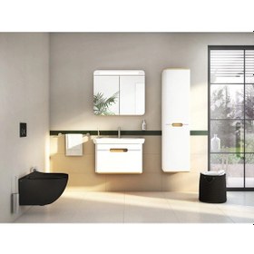 Resim 7748b083-0559 VitrA Sento Rim-ex Kanalsız Asma Klozet, Mat Siyah 