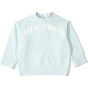 Resim Mavi Logo Baskılı Unisex Çocuk Sweatshirt 