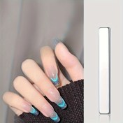 Resim 1 Adet Çift Taraflı Tırnak Sanatı Manyetik Kalem - Teal & Mavi Simli 3D Kedi Gözü Tasarımı, Jel Cila Sihri için Manyetik Değnek, Noel Manikür DIY & Salon Araçları, Kokusuz Tırnak Bakım Aksesuarları, Profesyonel Araç, Yüksek Kaliteli Aksesuar, Güzellik Severler İçin 