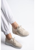 Resim Guja 25y301 Kadın Taşlı Casual Sneaker Ayakkabı Bej Bej 