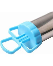 Resim Paslanmaz Çelik Krema Pompası – 4 Uçlu Pasta Kek Süsleme Krema Şekillendirme Spatula Aparatı Seti 