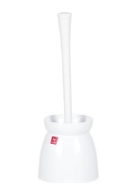 Resim Duo Beyaz Gövde Sap Beyaz Tuvalet Fırçası M-e18-01-01 Siyah 