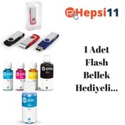 Resim HP Gt53xl Z4b53a 4 Renk Mürekkep Seti + 1 Mavi Hediye Aıu7a596 