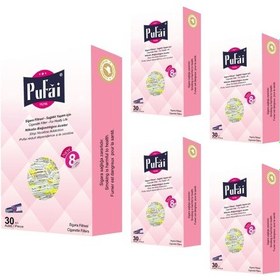 Resim Pufai Katran Süzen Pembe Filtreli Ağızlık 8 MM 30'lu x 5 Paket 