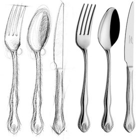 Resim Arsel Hüma Sade 89 Parça Kutulu Çatal Kaşık Bıçak Ve Servis Takımı 18/10 Kalite 3mm Tam Set Gümüş 